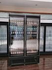 Стеклянный витринный шкаф холодильника напитка напитка двери 2, холодильник двойной двери супермаркета коммерчески