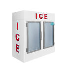 Cu 100 коммерчески бункера льда крытый. FT тип дверей двойника стеклянный