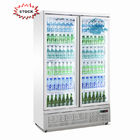 Холодильник дисплея супермаркета двери ETL 900L стеклянный с компрессором Embraco