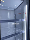 Вертикальный замораживатель мороженого дисплея двойной двери 1000L