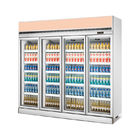 Витрина охладителя двери холодильника дисплея холодного напитка стеклянным Refrigerated супермаркетом