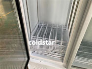Вертикальный замораживатель мороженого дисплея двойной двери 1000L
