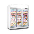 Холодильник двери вертикального витринного шкафа замораживателя стеклянный для супермаркета и магазина