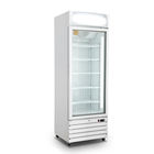 Чистосердечный стеклянный замораживатель дисплея мороженого двери супермаркета 400L замораживателя двери одиночный