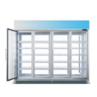 Дверь Multideck супермаркета вертикальная стеклянная Refrigerated витрина охладителя