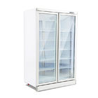 Низкие шумные вертикальные стеклянные холодильник и замораживатель мороженого дисплея двери