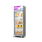 Замораживатель коммерчески дисплея хранения мороженого мяса степени двери -18~-22 магазина стеклянного замороженного чистосердечный
