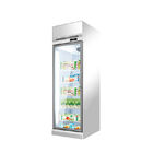 Замораживатель дверей оборудования рефрижерации 400L супермаркета вертикальный стеклянный с системой вентиляторной системы охлаждения