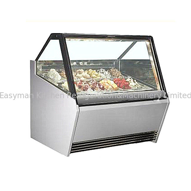 Замораживатель мороженого витрины дисплея Popsicle современного дизайна с двухслойным противотуманным стеклом