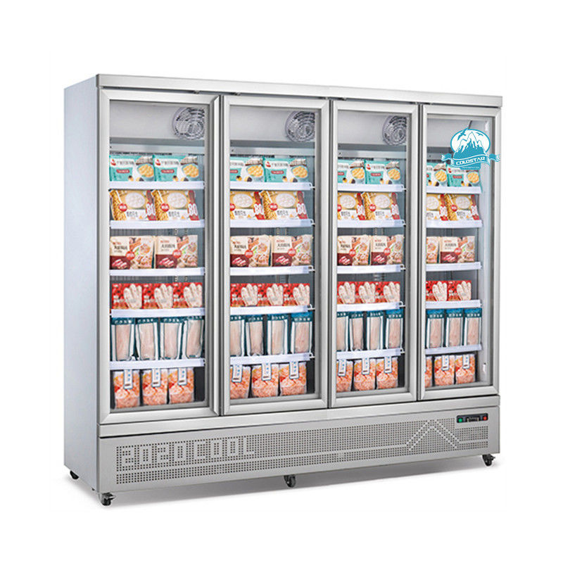 Автоматический разморозьте стеклянный холодильник дисплея двери R290 с компрессором Secop