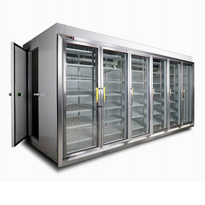 Молоко супермаркета комнаты Stroage стеклянного полиуретана двери холодное выпивает прогулку в охладителе